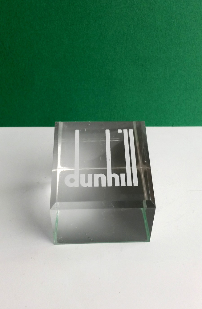 Rare Dunhill Lucite Paperweight