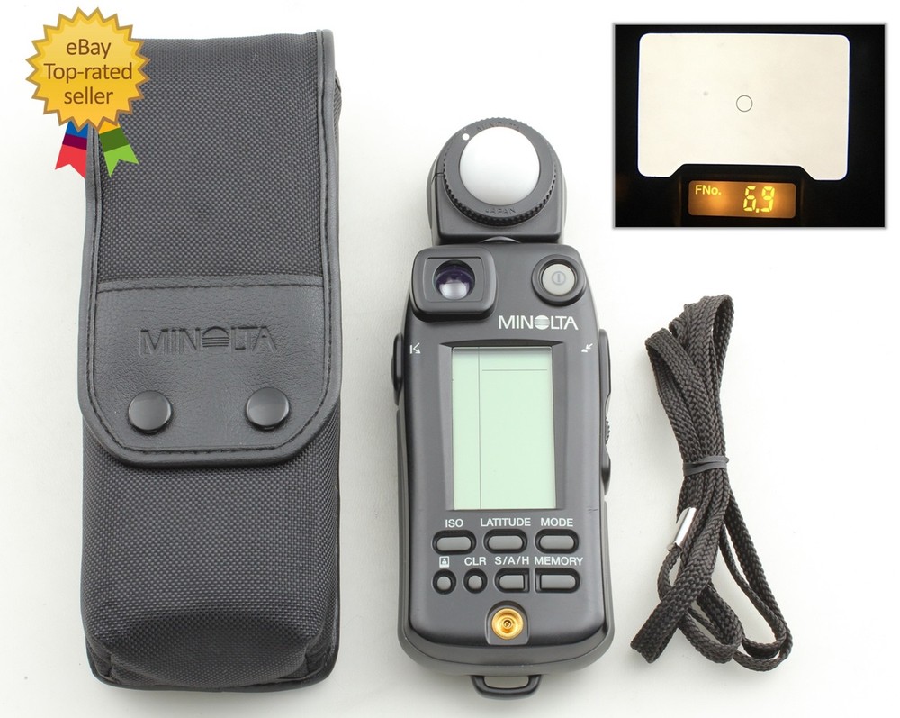 [N MINT+++ w/ Case Strap] Minolta Flash Meter VI Ligth Exposure Meter From JAPAN
