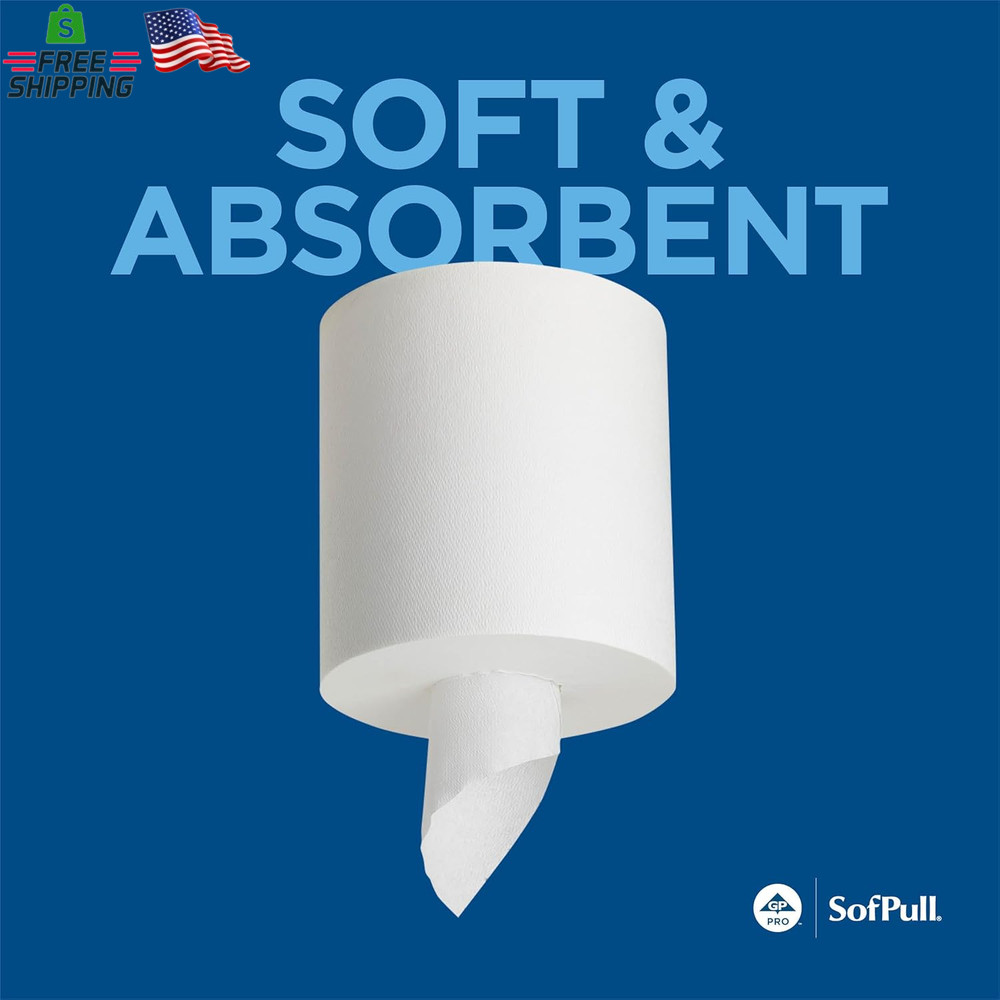Georgia-Pacific Sofpull Centerpull Regular Capacity Premium Paper Towel, White,