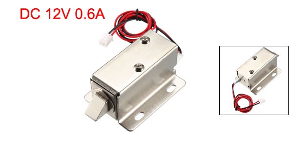 DC 12V 0.6A 11.4mm Electromagnetic Solenoid Lock Assembly for Lock
