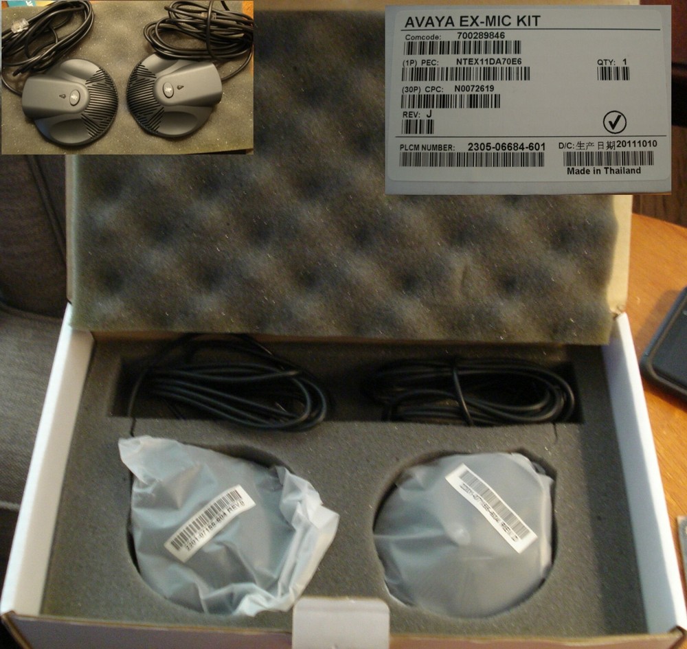 New Pair Avaya Ex-Mic Kit *Excellent*