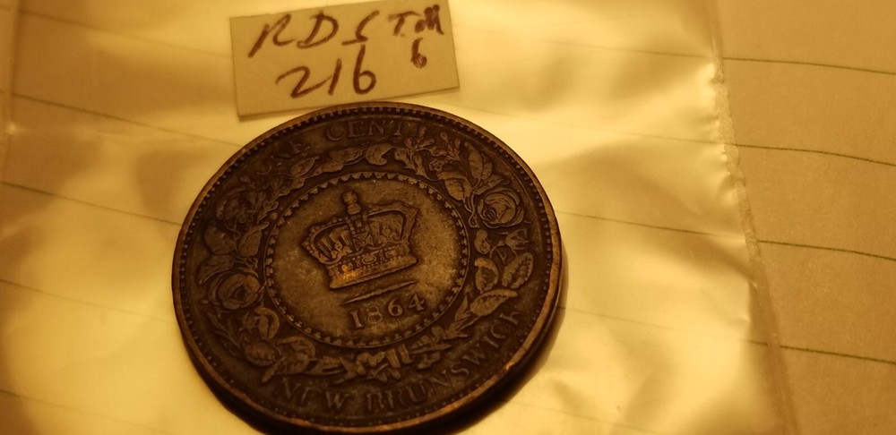 1864 New Brunswick Large Cent Idr33.