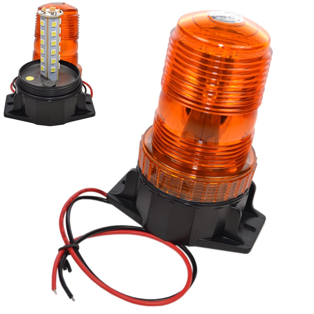 30-LED 360 Degrees 12-110V Amber Beacon Warning Light for Cushion Forklift Linde