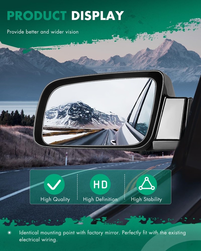 SCITOO Side View Mirrors Chevy Blazer 1988-1999 Power Pair