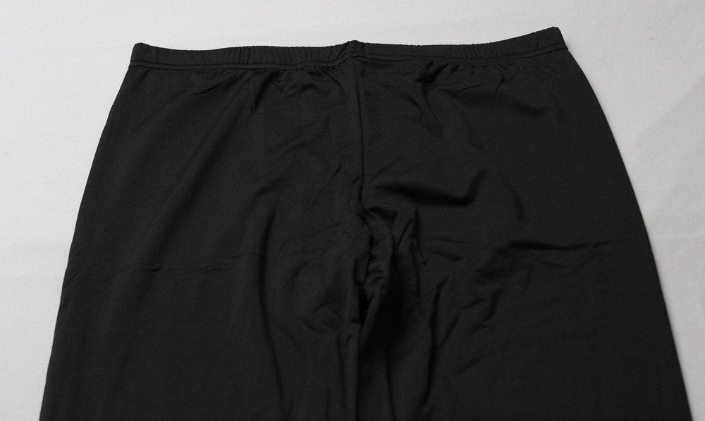 Therma John Men's Solid Crew Thermal Shirt And Pants Set EJ3 Black Large NWT