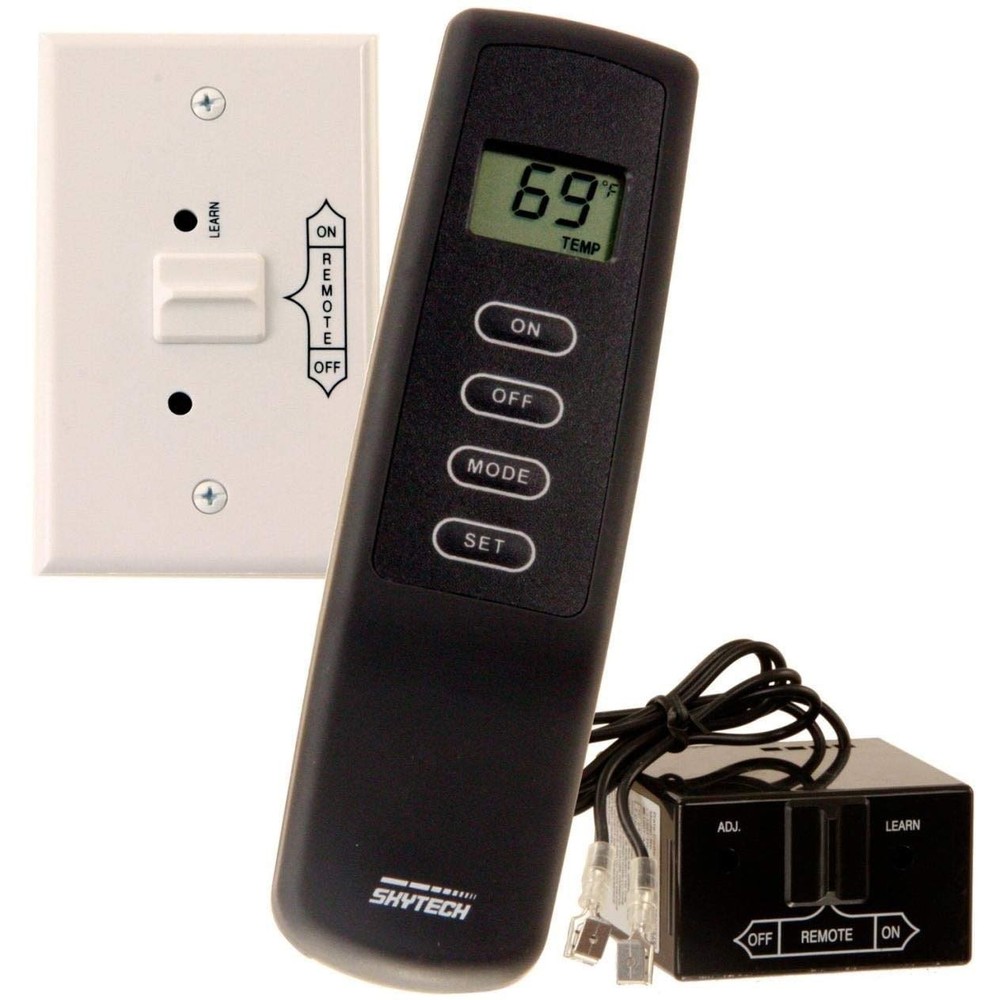 SkyTech Millivolt Wireless Thermostat Remote Fireplace Control BlackOpen Box