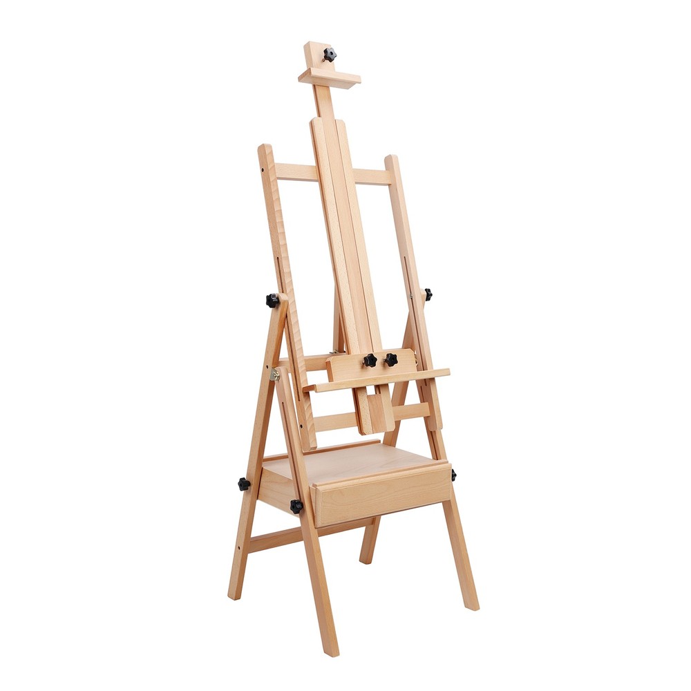Professional Studio Easel with Storage Heavy Duty Adjustable H Frame