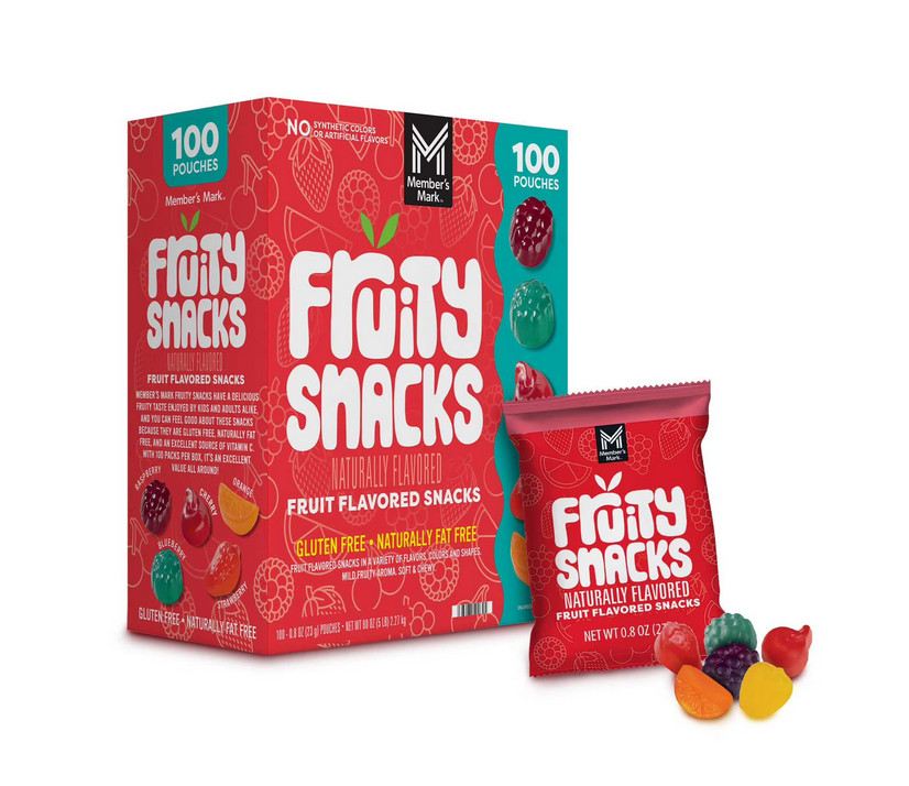 Member's Mark Fruity Snacks, 0.8 oz., 100 pk.