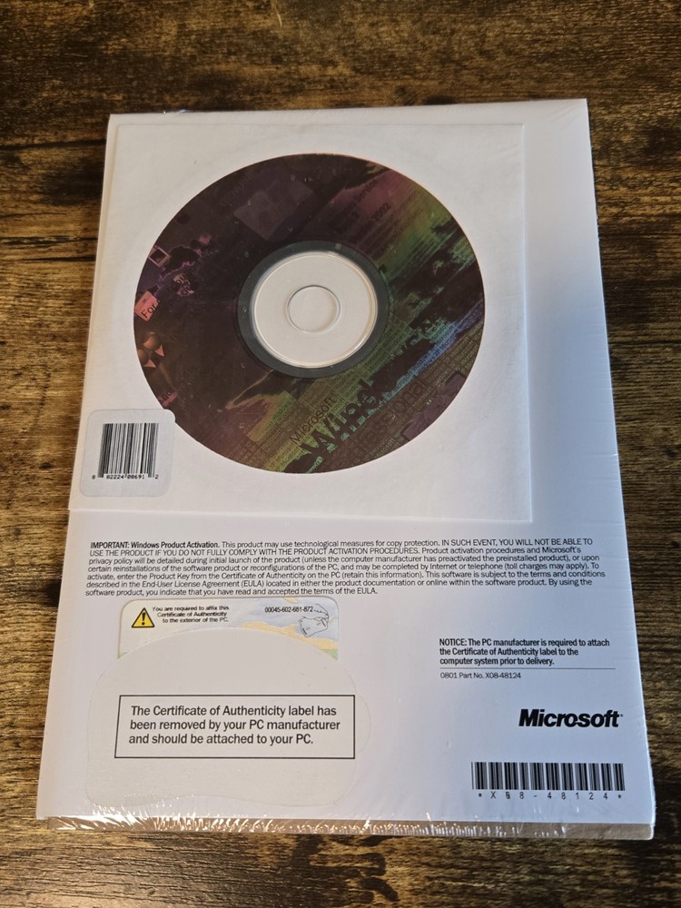 Sealed Microsoft Windows XP Professional W/SP2 No License