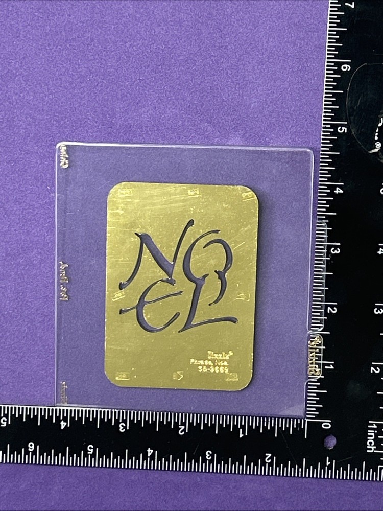 Phrase, Noel Sizzix Simple Impressions Embossing Folder Card Making Scrapbooking