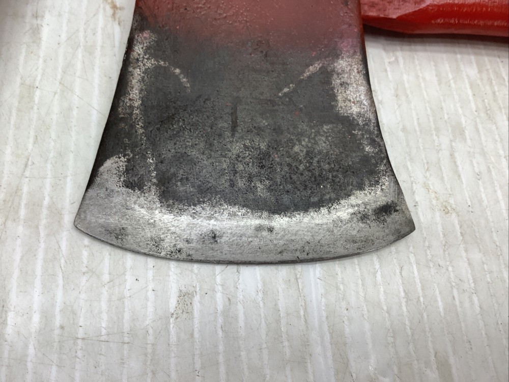 vintage Collins "connie" pattern axe red