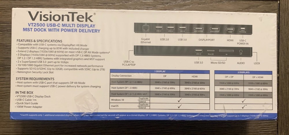 VisionTek VT2500 Docking Station