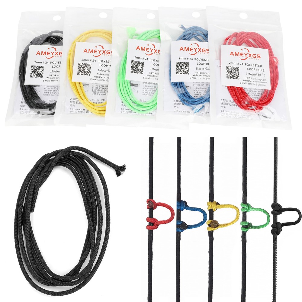 9.8Feet D Loop Rope Nocking Compound Bow String Release 3M Cord Archery
