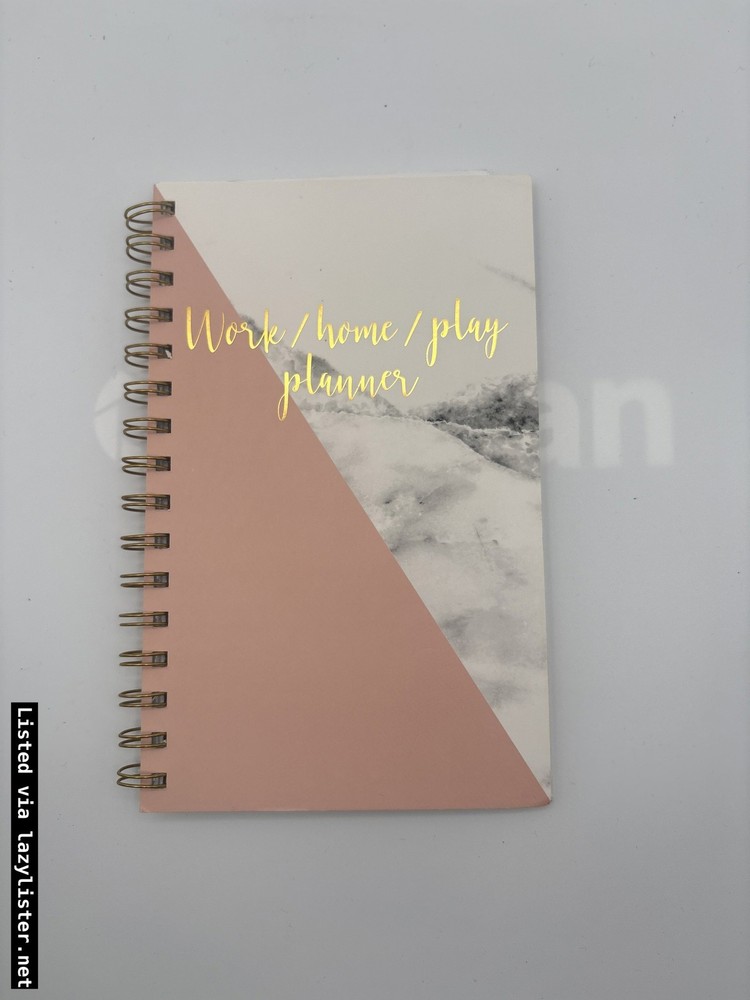 Work/Home/Play Spiral Bound Planner - Goal Setting & Reflection Notebook