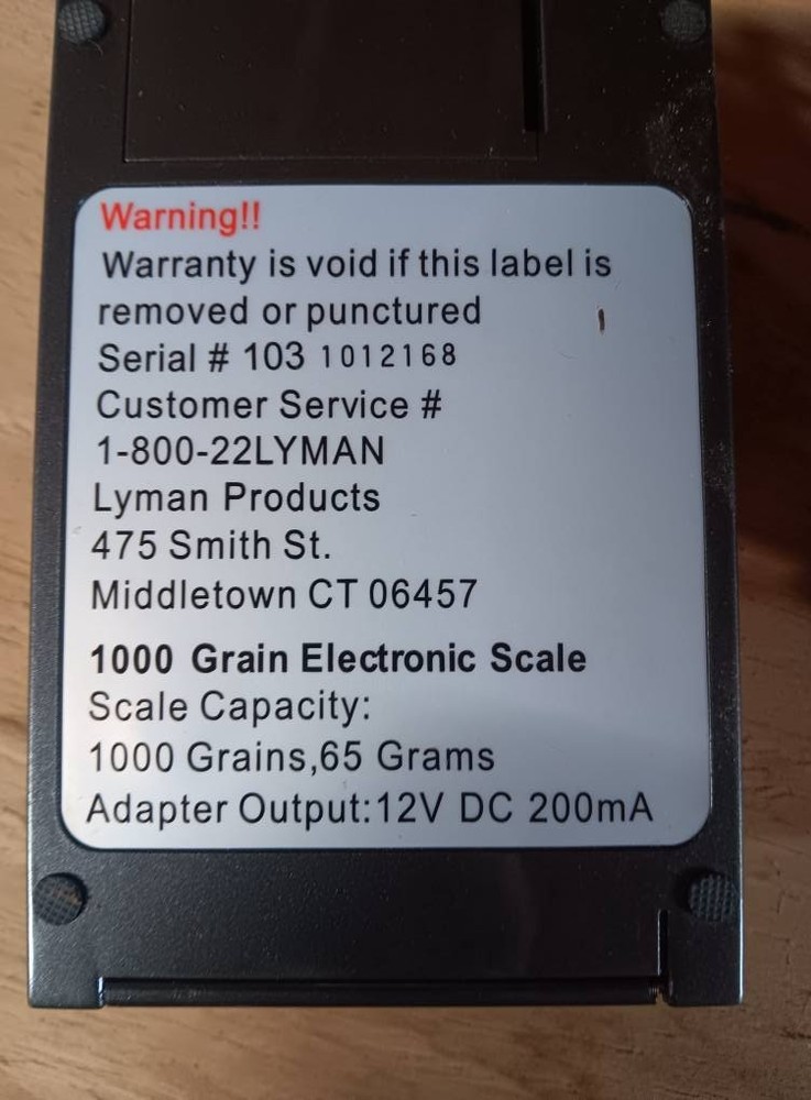 Lyman XP 1000 Electronic Scale