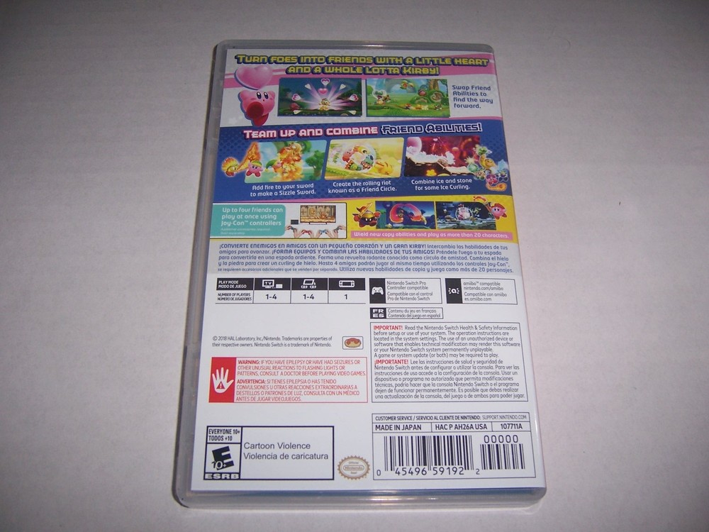 Original Box Case Replacement Nintendo Switch Kirby Star Allies