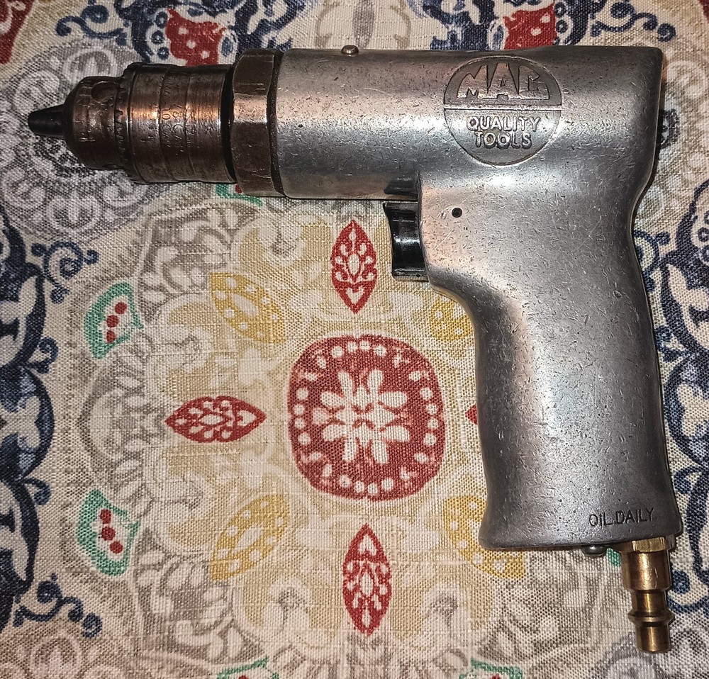 MAC 3/8 PNUMATIC AIR DRILL MODEL AD511 W/ JACOBS CHUCK NON-REVERSE Fast Free Sp