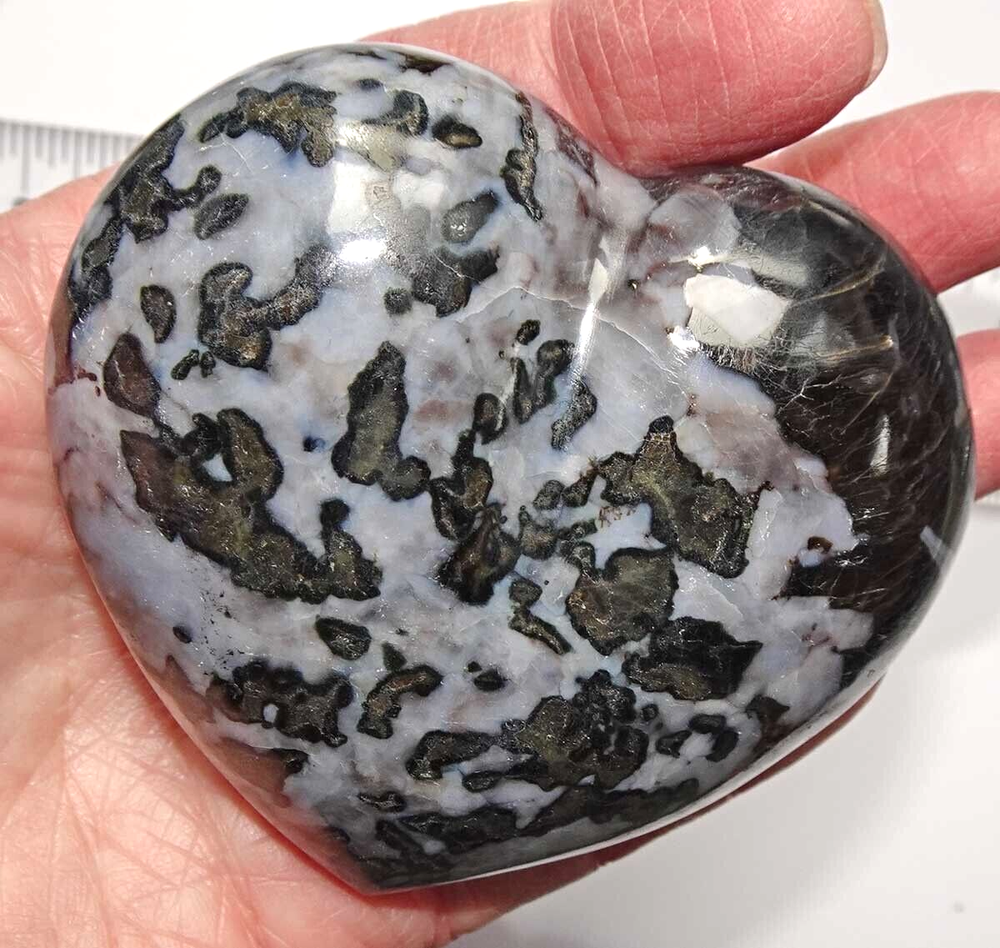 Indigo Jasper Puffy Heart sc484b