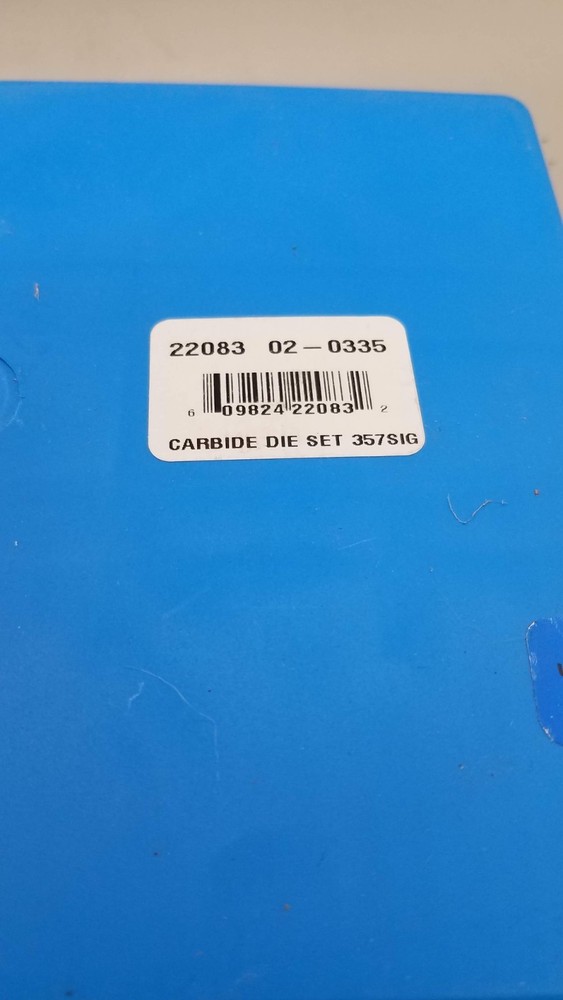 Dillon Precision .357 SIG Carbide Die Set 22083