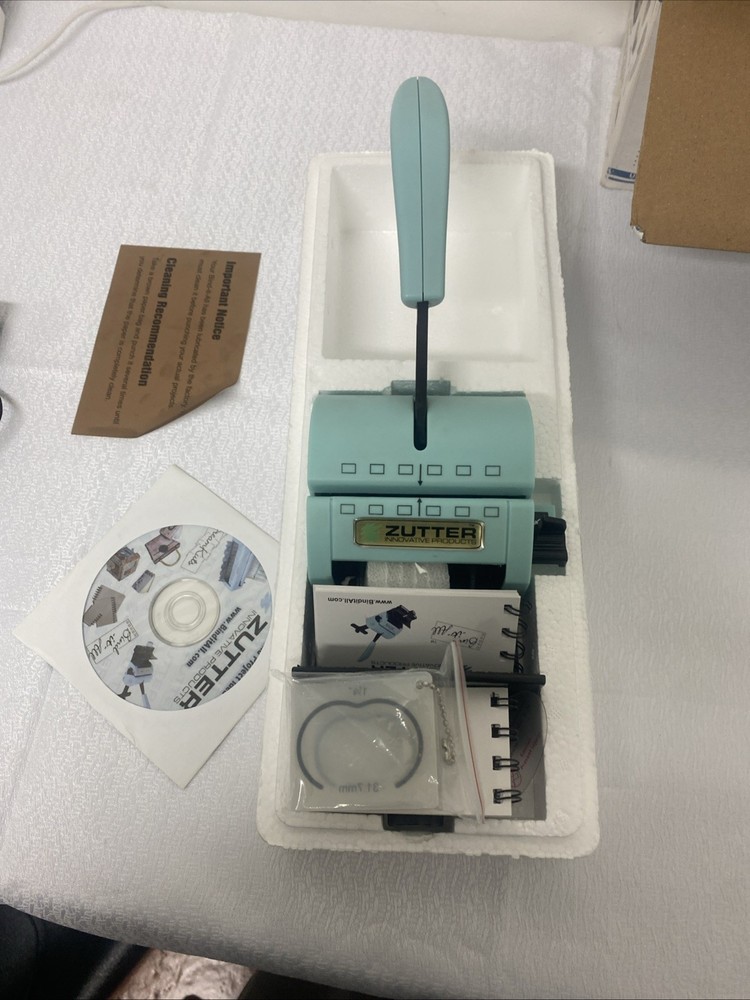 Zutter Bind It All Comb Binder Punch Blue Model 2648