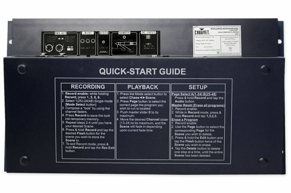 Chauvet DJ STAGE DESIGNER 50 Wireless DMX Dimmer Controller+Receiver+Transmitter