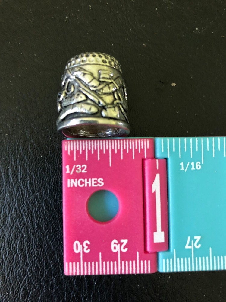 Ornate Silver Sewing Thimble - Bx