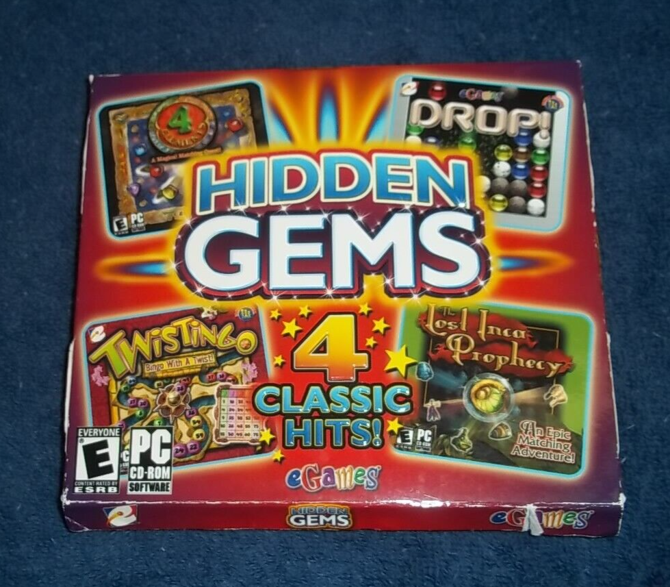 HIDDEN GEMS: 4 CLASSIC HITS (PC, CD ROM, 2010)