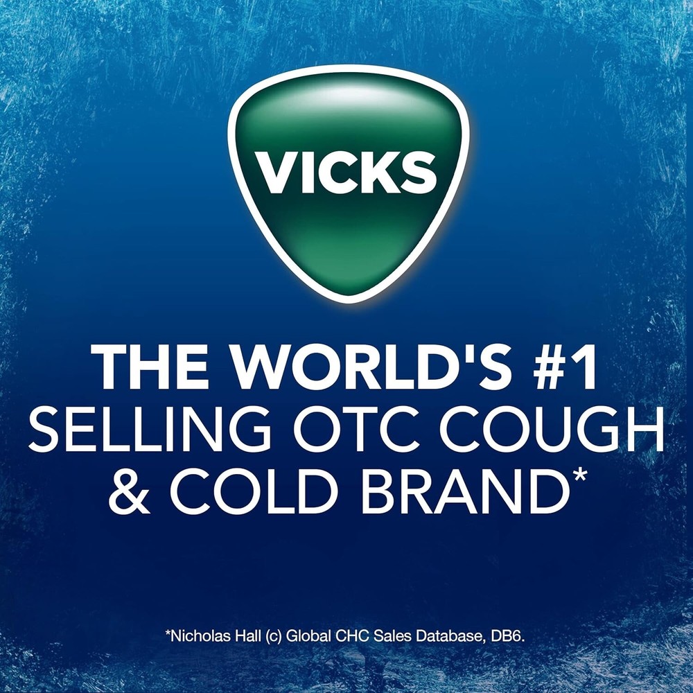 VICK'S VapoCool Severe Max Strength Cherry Cough Drops 45