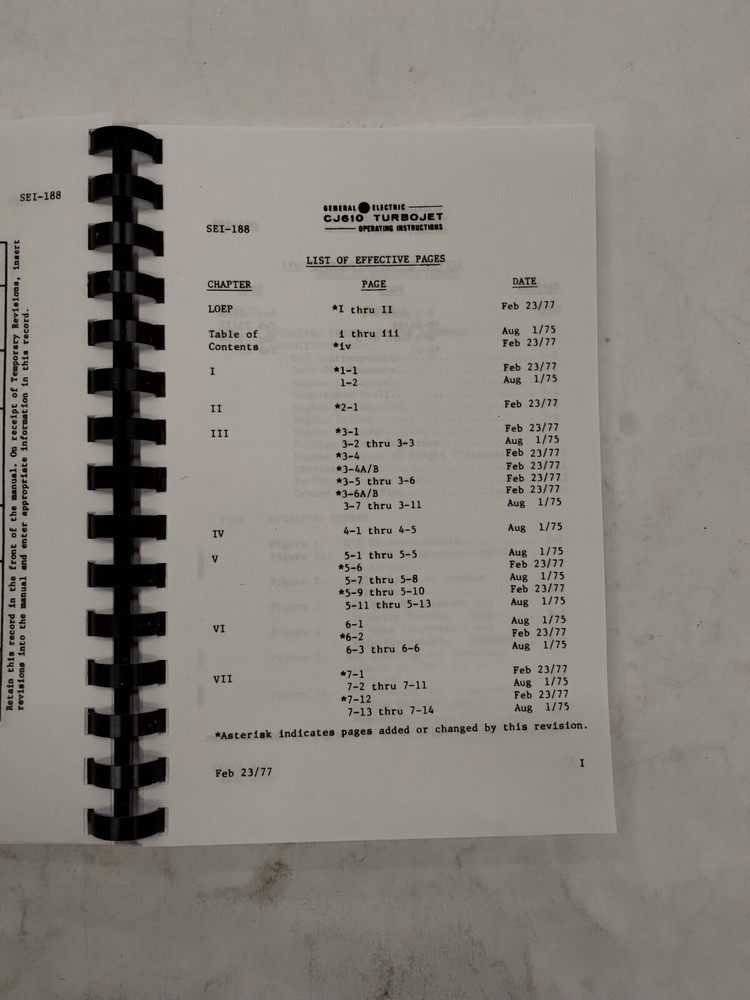 General Electric CJ610 Turbojet Engines Operating Instructions-Copy