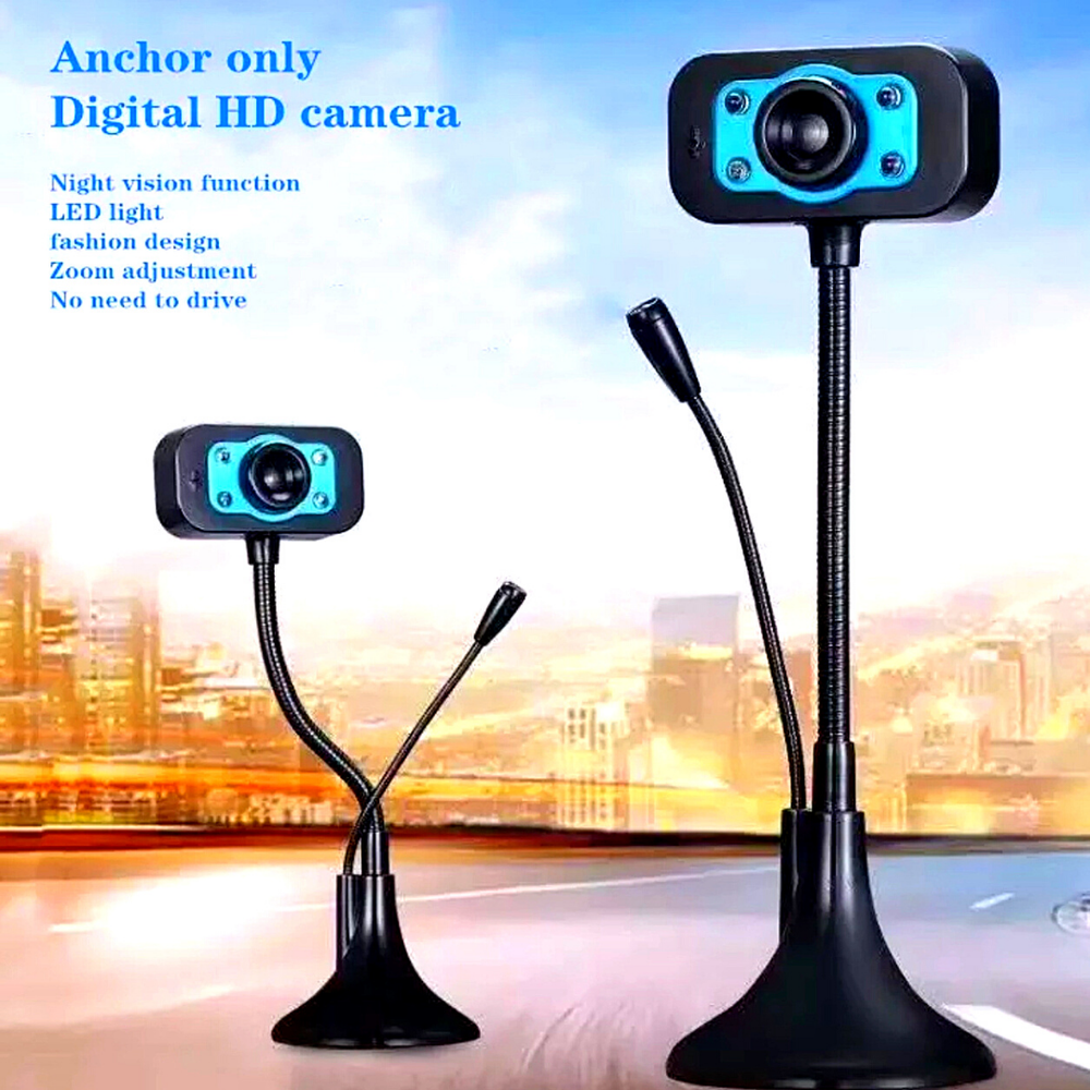 Camara Web Para PC Laptop Computadora Full HD USB Con Microfono Streaming Webcam