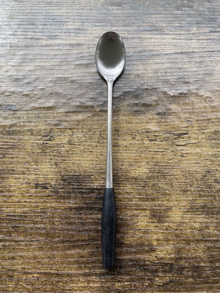 Mid Century DANSK DESIGNS GERMANY Ebony Handle Long Barware Stirrer Spoon