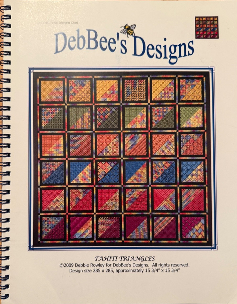 DebBee's Designs Tahiti Triangles Needlepoint Patterns (2009, Trade Paperback)