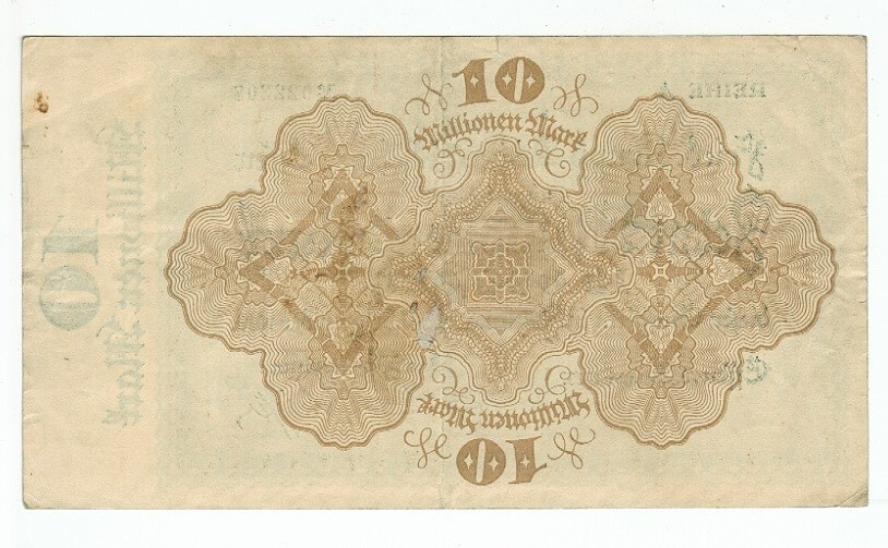 GERMANY BANKNOTE 10 MILLION MARK ESSEN 1923