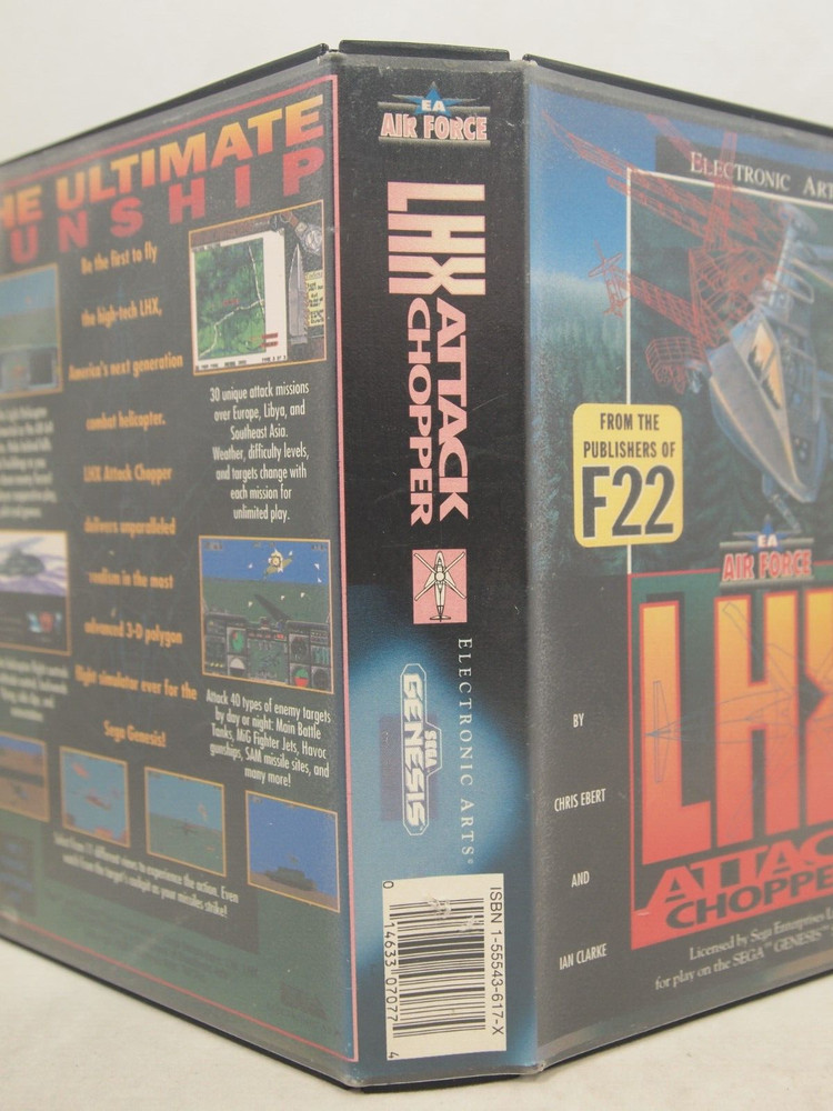 LHX Attack Chopper Case (SEGA Genesis) Authentic BOX ONLY