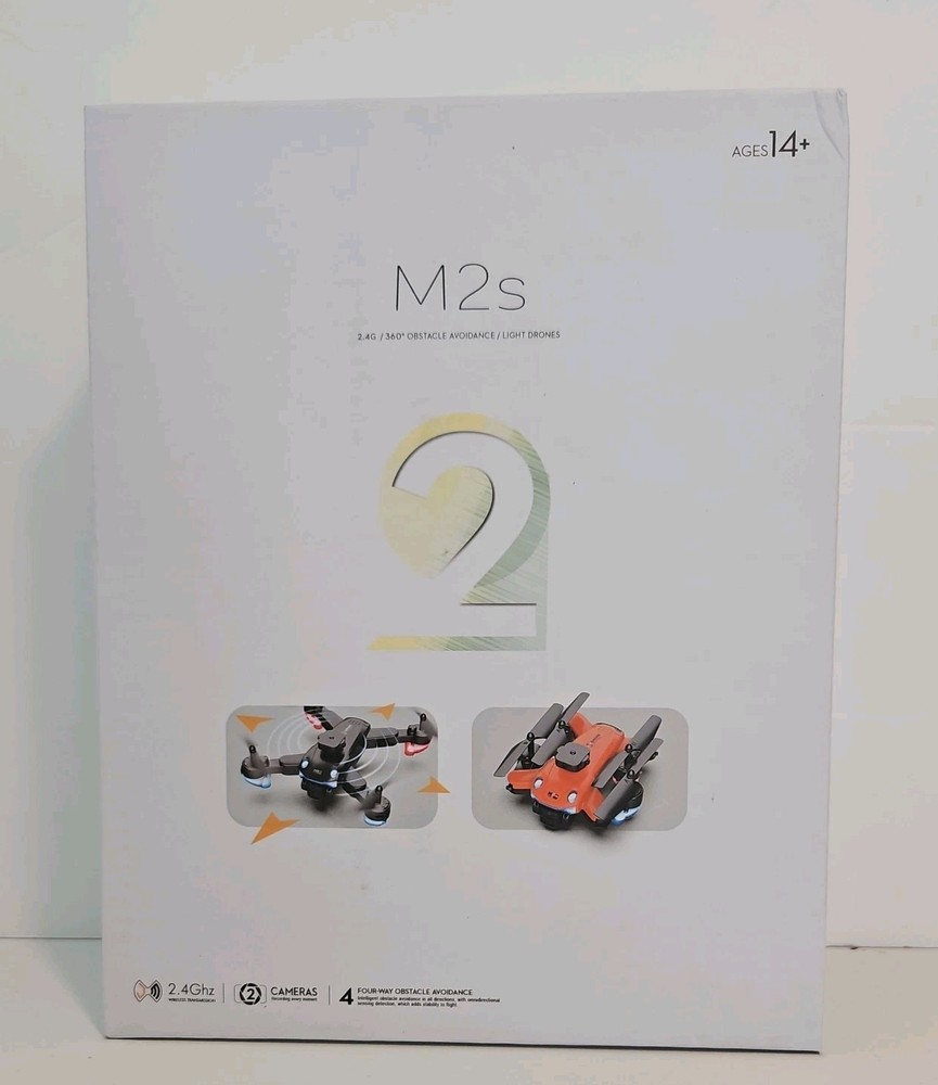 M2S 2 camera Drone w/ 2.4 Ghz transmission, 4 way obstacle avoidance