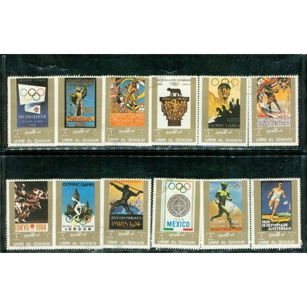 Umm Al Qiwain Olympics , 12 stamps