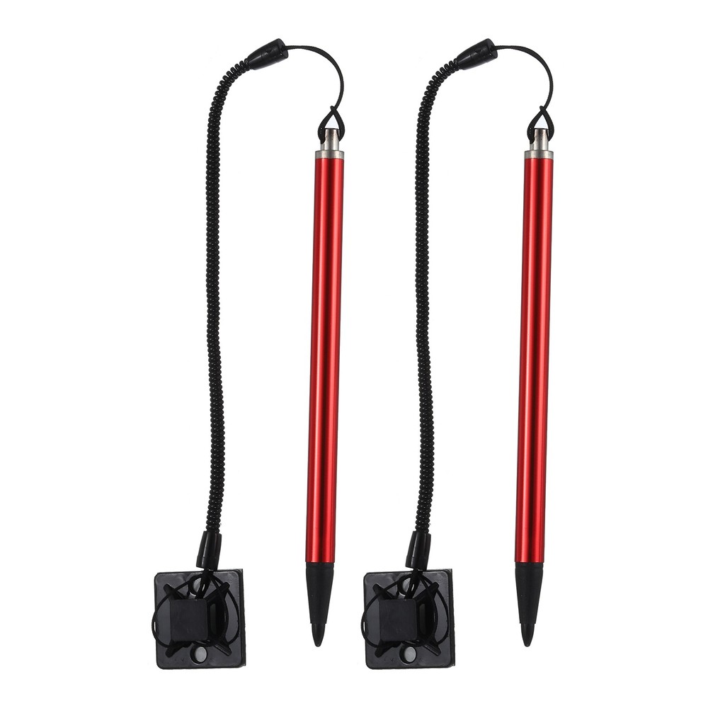 2pcs Resistive Touch Screens Pen Spring Resistive Pen, Red