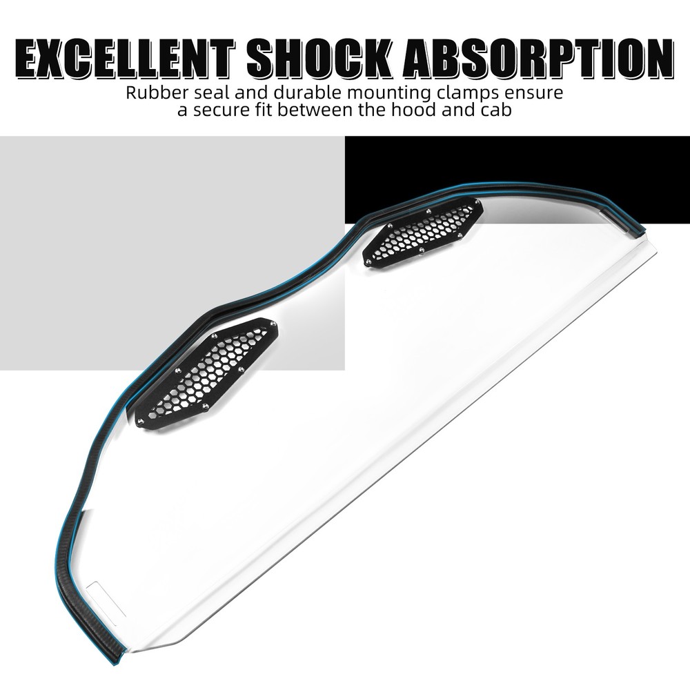 NICECNC Half Front Windshield Windscreen UTV For Can-Am Maverick X3 RR R 2017-24