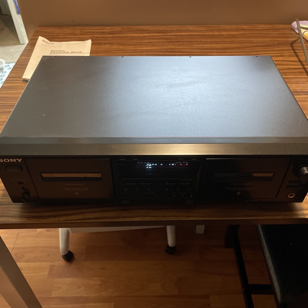 Sony TC-WE475 Dual Cassette Deck & Recorder - TESTED