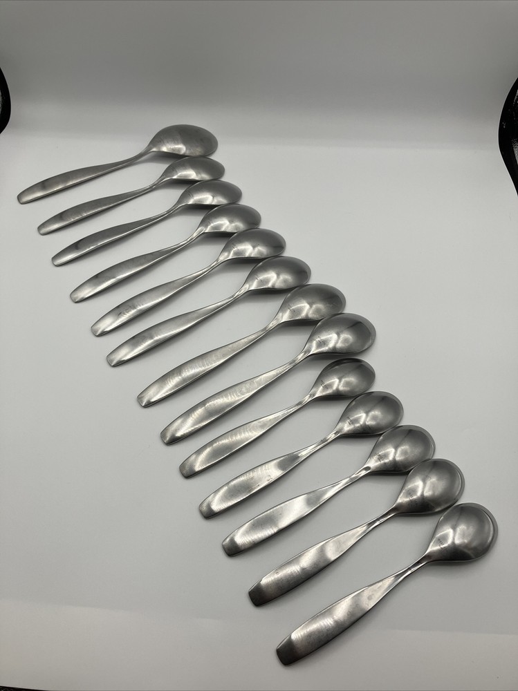 13 West Elm Stainless Satin Flatware Teaspoon & Tablespoon & Serving Silverware