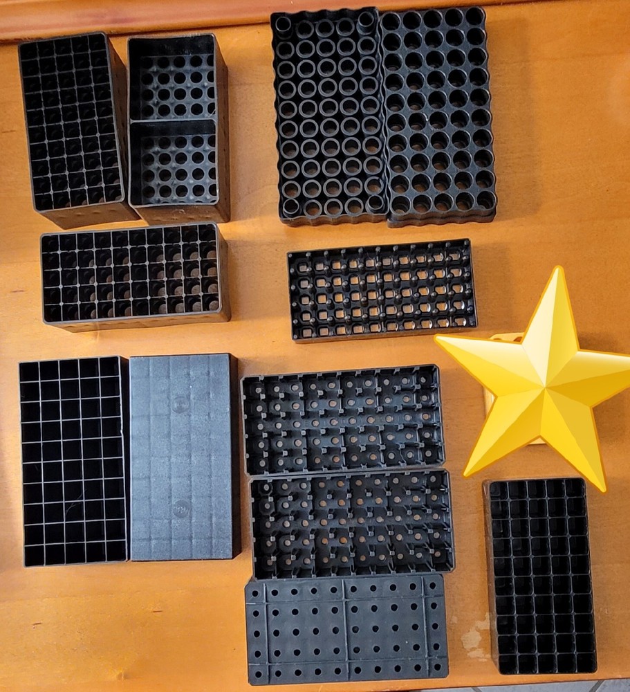 Plastic Ammo Ammunition Bullet 9mm Reload Tray/Insert/Holder  EMPTY -12 Assorted