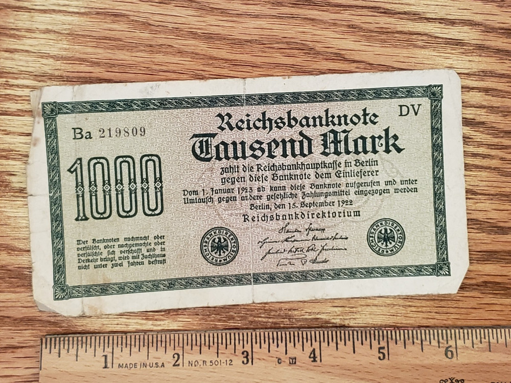 (4) misc. banknotes LOT