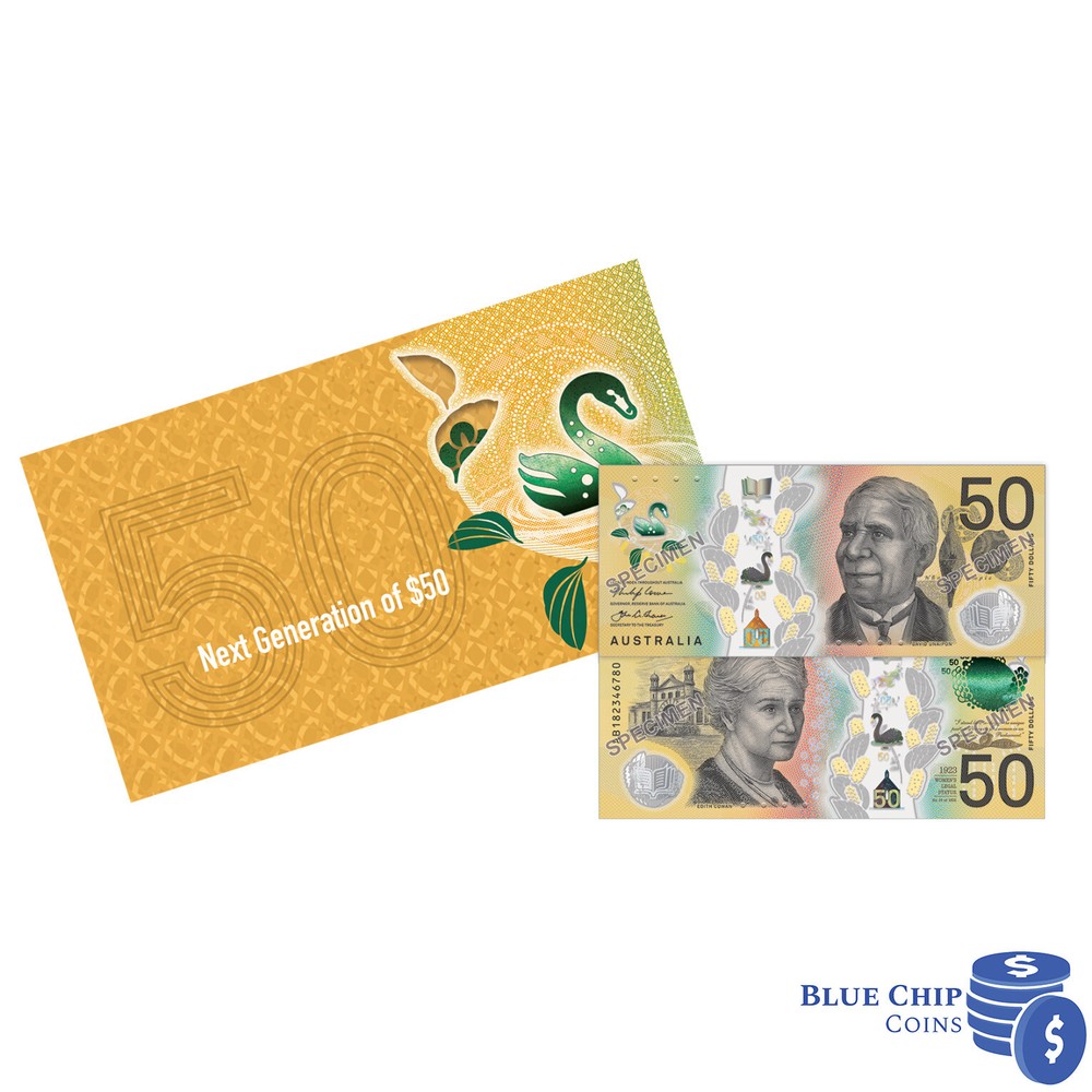 2018 RBA NEXT GENERATION OF $50 BANKNOTE IN FOLDER