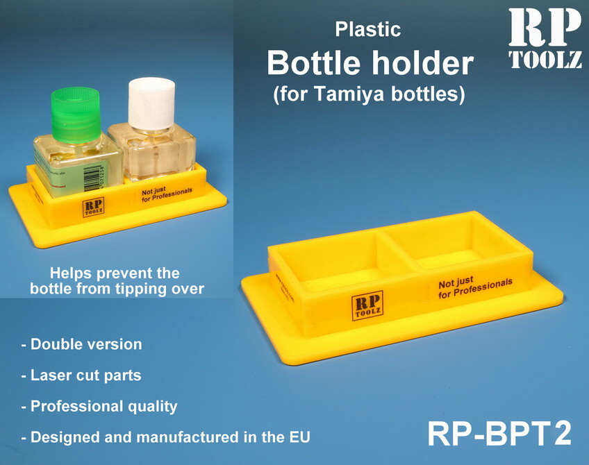 RP Toolz Double Bottles Plastic Holder for Tamiya