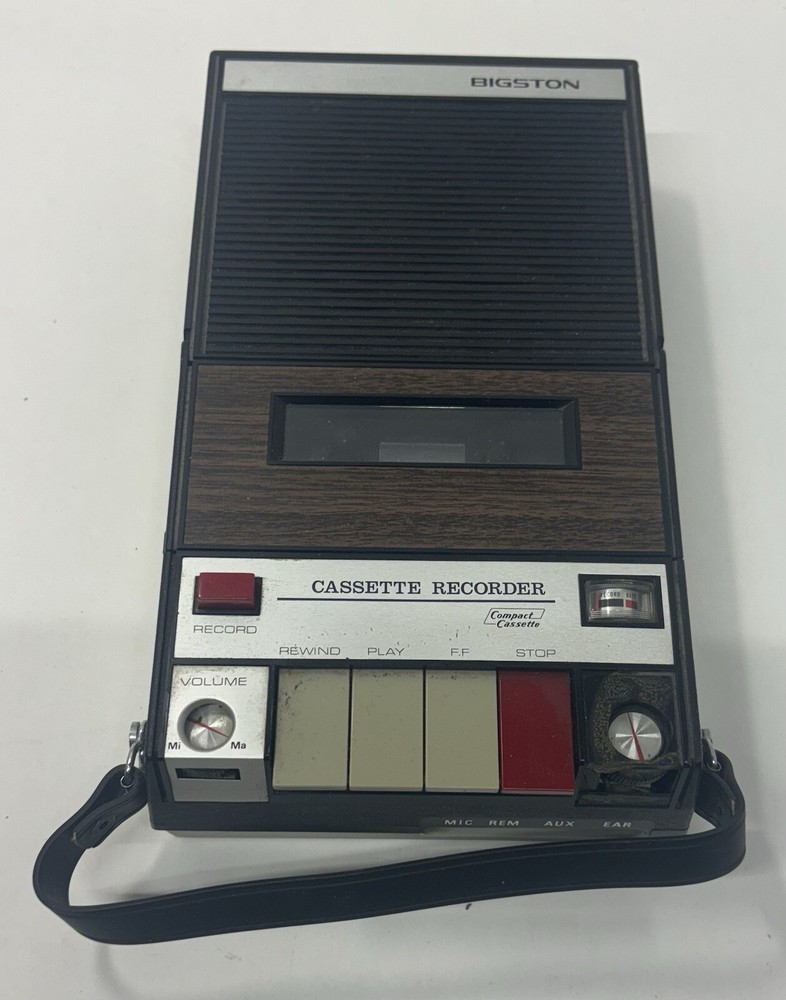 BIGSTON Tape Recorder Cassette Player Automatic Level Control UNTESTED