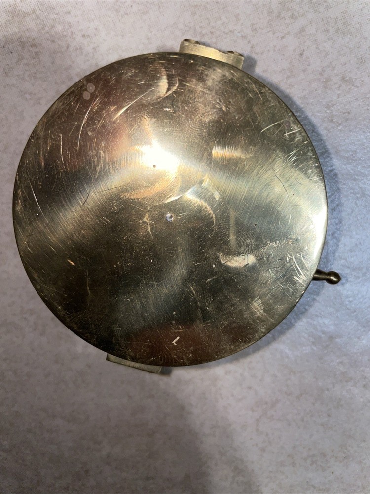 Brass Compass ~ Directional Sighting Style ~ With Cover
