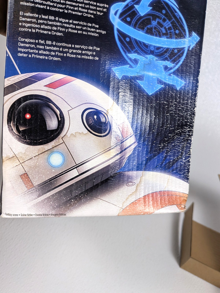 New Open Box Hasbro Star Wars Movie BB-8 Hyperdrive Smart Remote Control READ