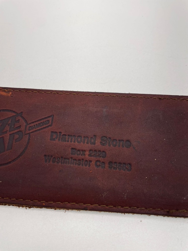 EZE LAP DIAMOND STONE SHARPENING STONE LEATHER SHEATH