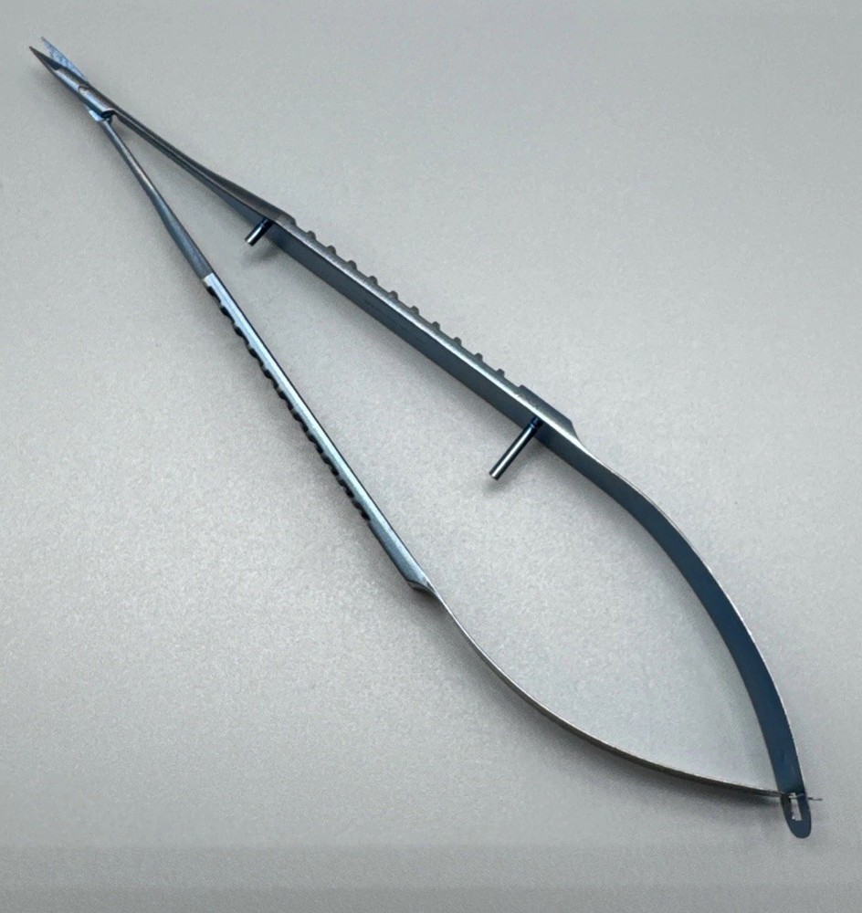 Integra Jarit Ruggles 651365 Micro Scissors, Titanium, Flat Handle Straight 6.5"
