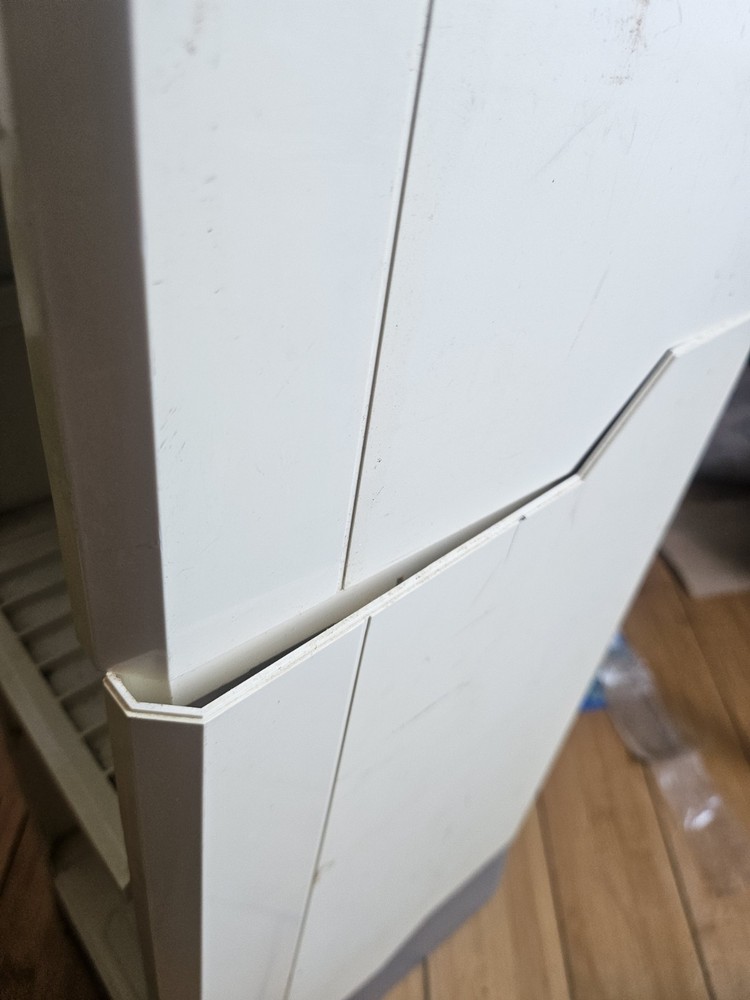 Wii Console Tower Rack Shelf Holder W Game & Controller Storage White Gray Blue